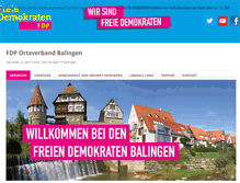 Tablet Screenshot of fdp-balingen.de